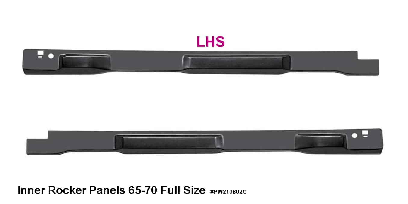 Rocker Panel: 65-70 Full Size - INNER (EA) LHS